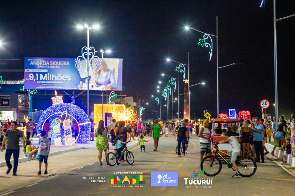Prefeitura de Tucuruí realiza abertura do Circuito Natalino 2023