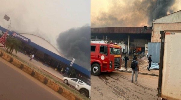 Incêndio de grandes proporções atinge Supermercado no Pará