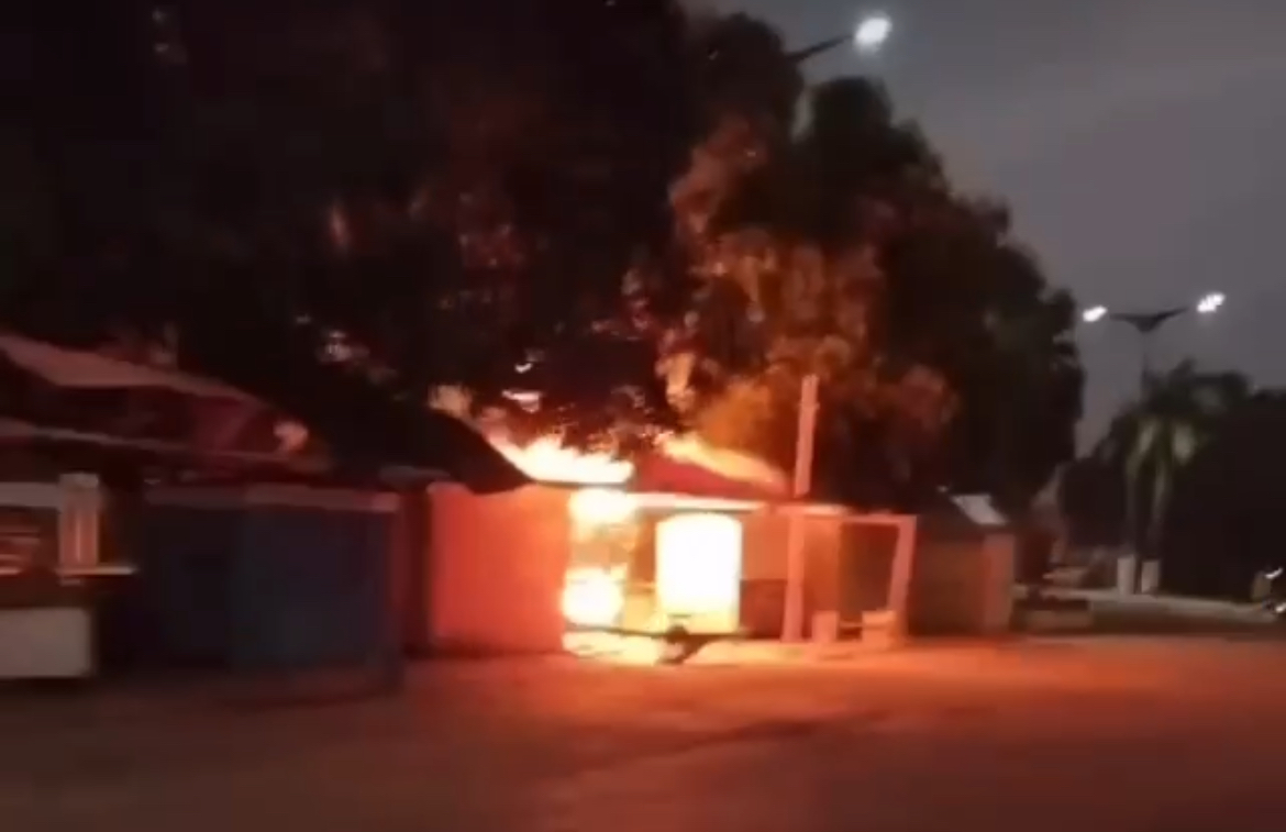 Vídeo: incêndio atinge barraca e assusta trabalhadores de Ipixuna do Pará