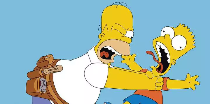 Homer não vai mais estrangular Bart em Os Simpsons