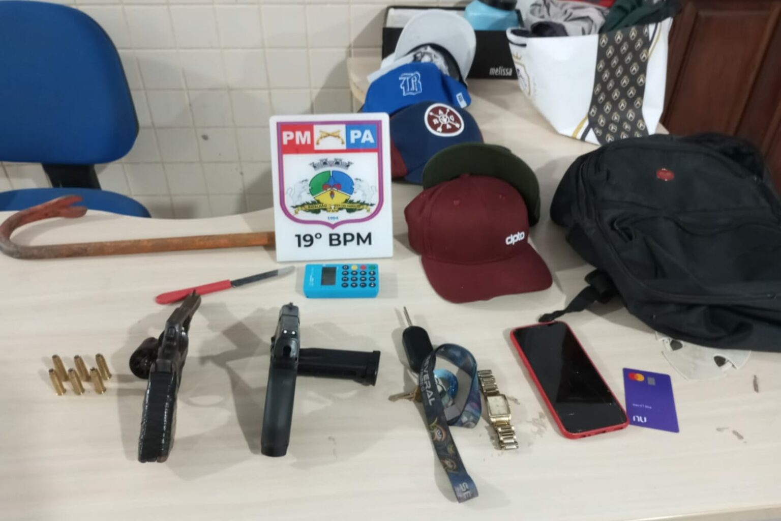 PM prende suspeitos de roubarem loja em Paragominas