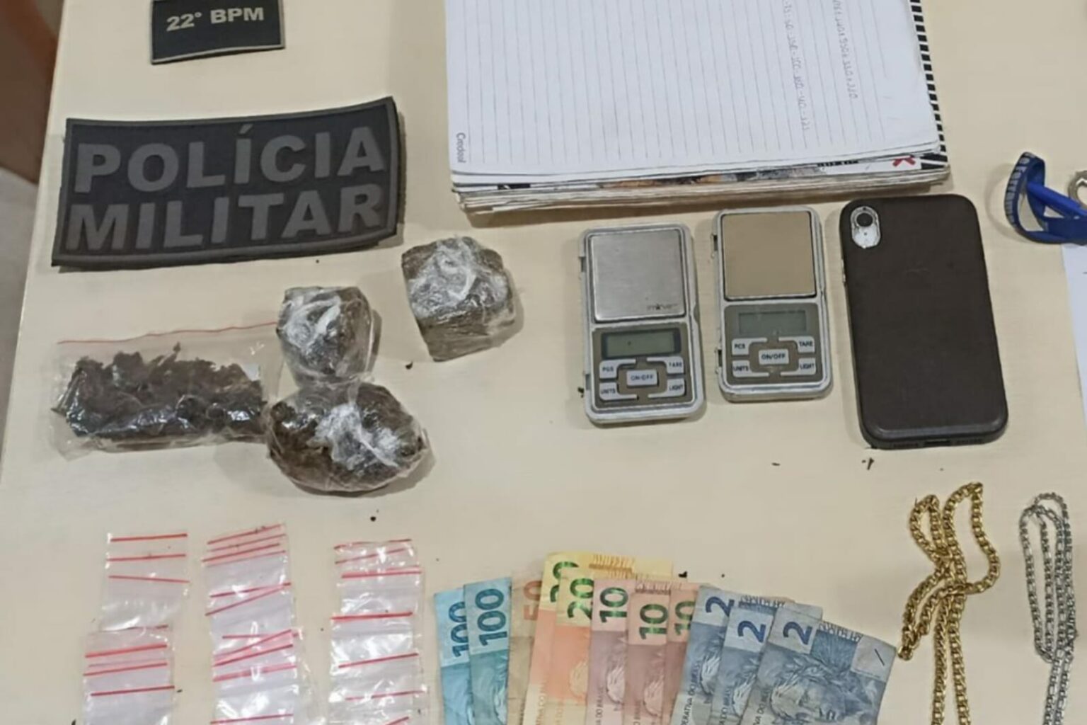 PM prende trio por tráfico de drogas em Conceição do Araguaia