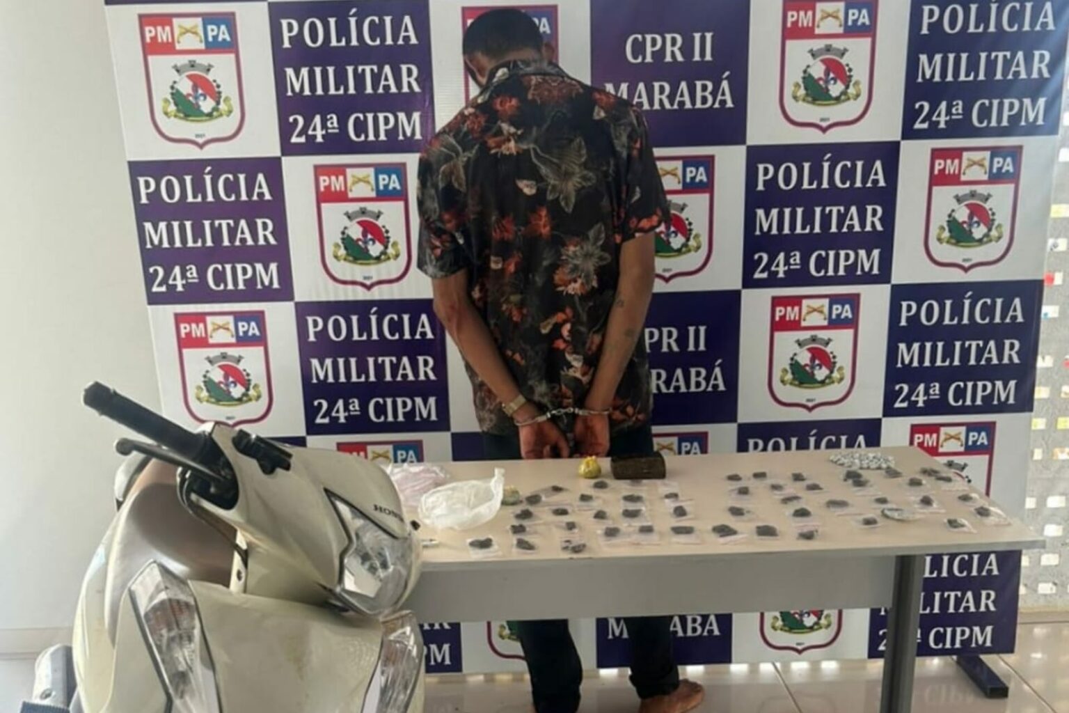 Após perseguição policial, criminoso cai de moto e é preso em Itupiranga