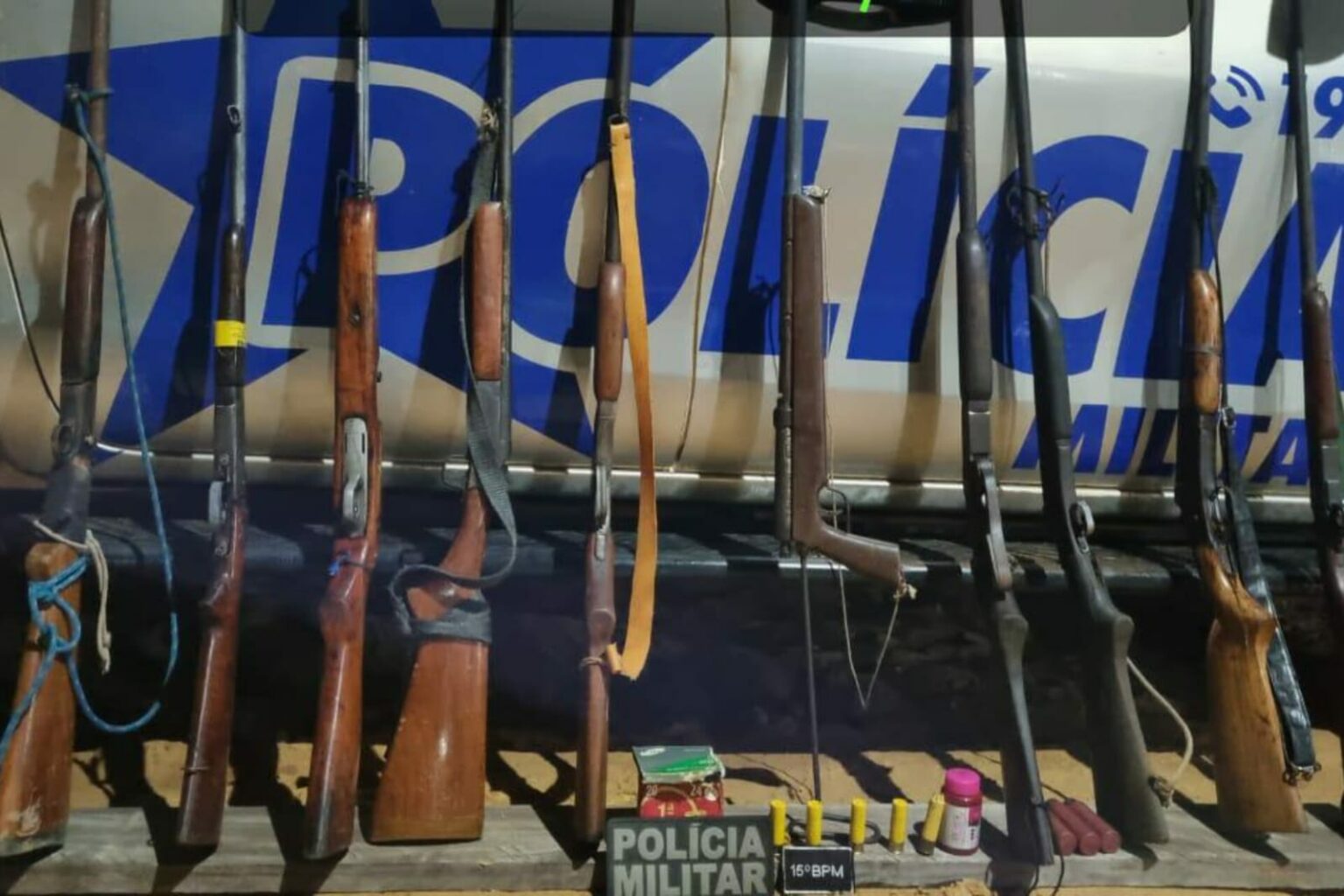 PM apreende armas de fogo em Itaituba