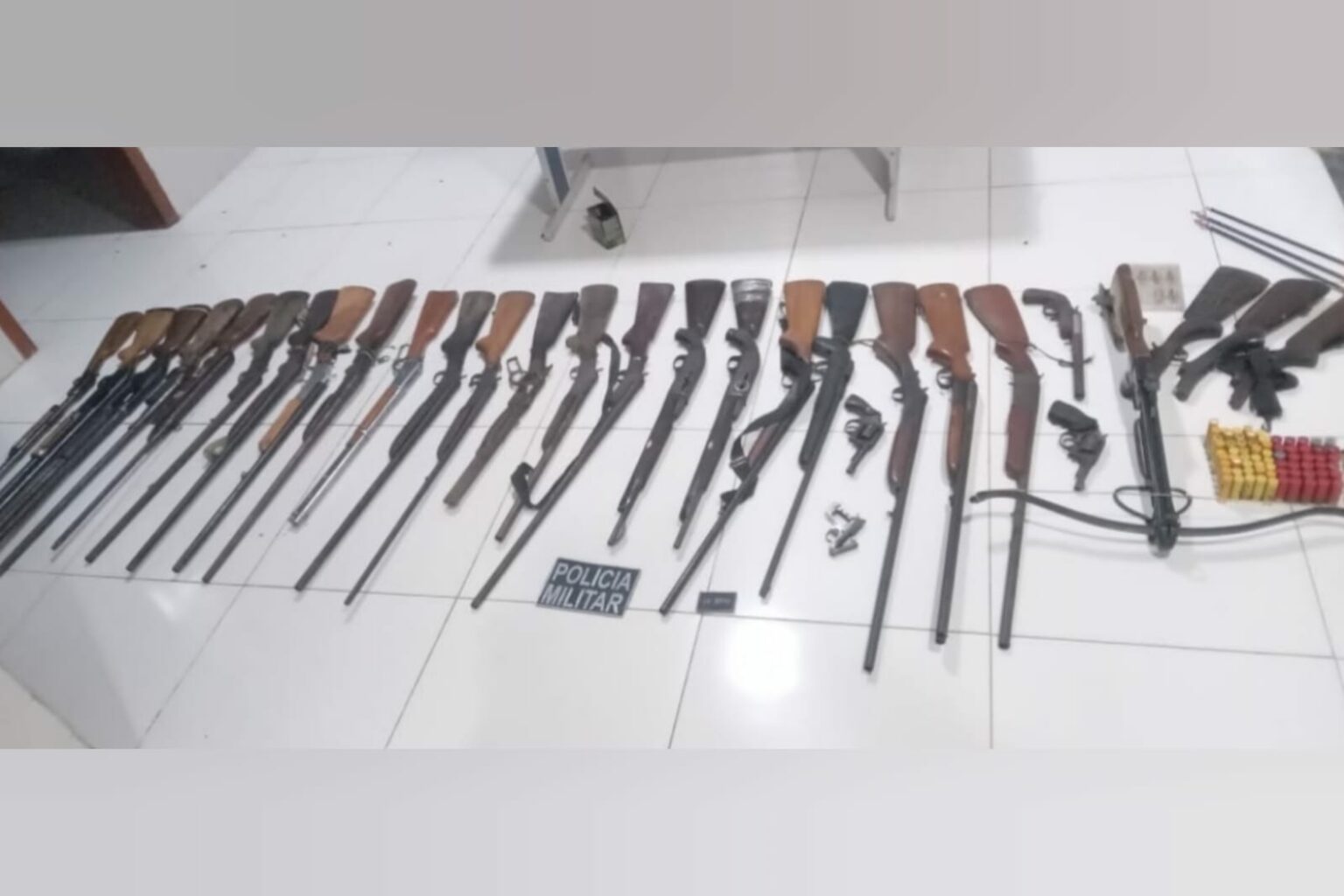 PM prende homem com 26 armas de fogo em Novo Progresso