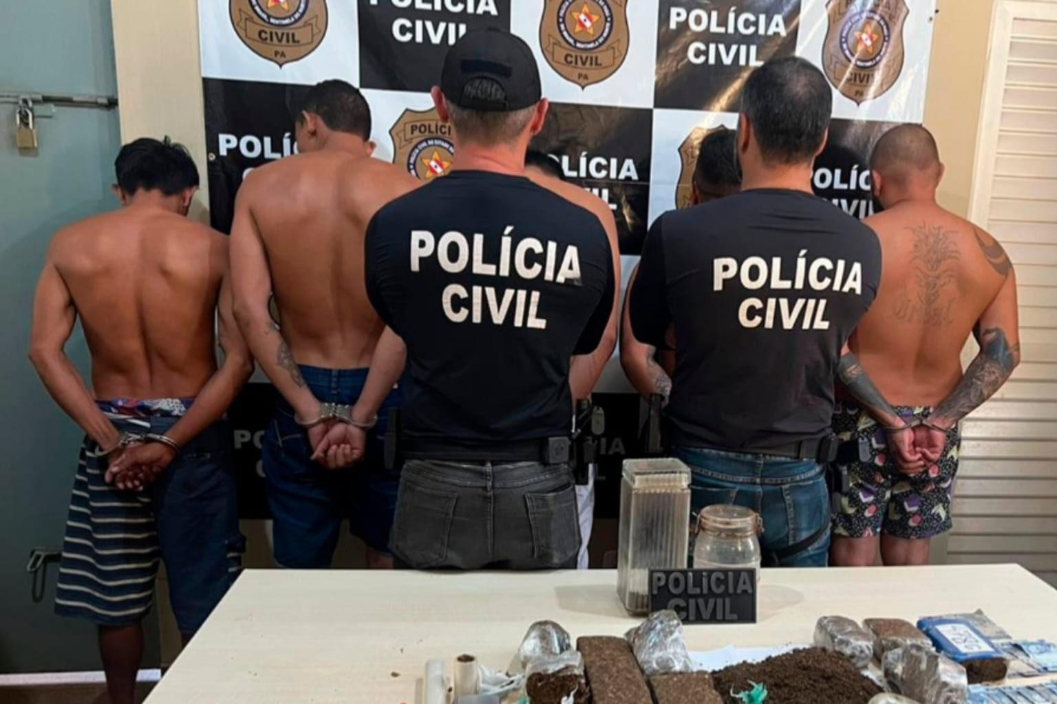 PC efetua prisões em flagrante por tráfico de drogas no Pará