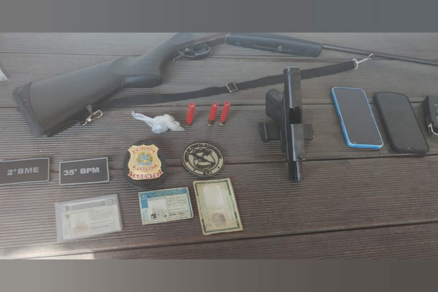 PM prende dois homens e apreende arma de fogo no Pará