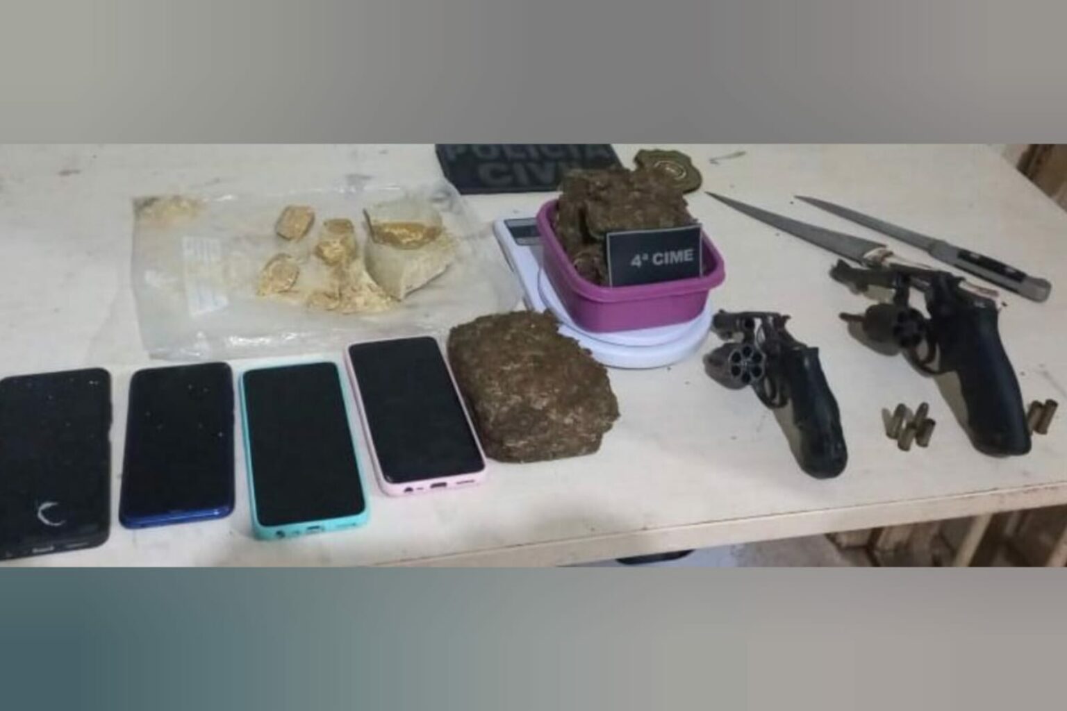 PM resgata reféns e apreende armas de fogo em Paragominas