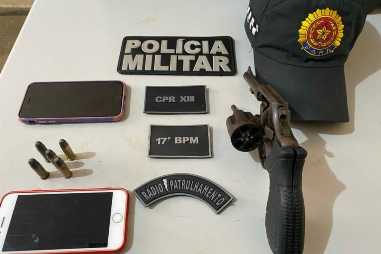 PM prende casal e apreende arma de fogo no Pará