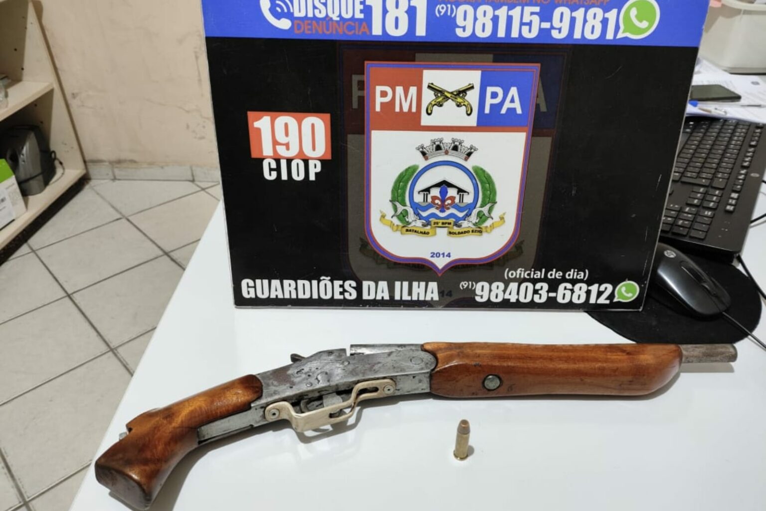 Homem é preso após apontar arma de fogo para policiais no Pará