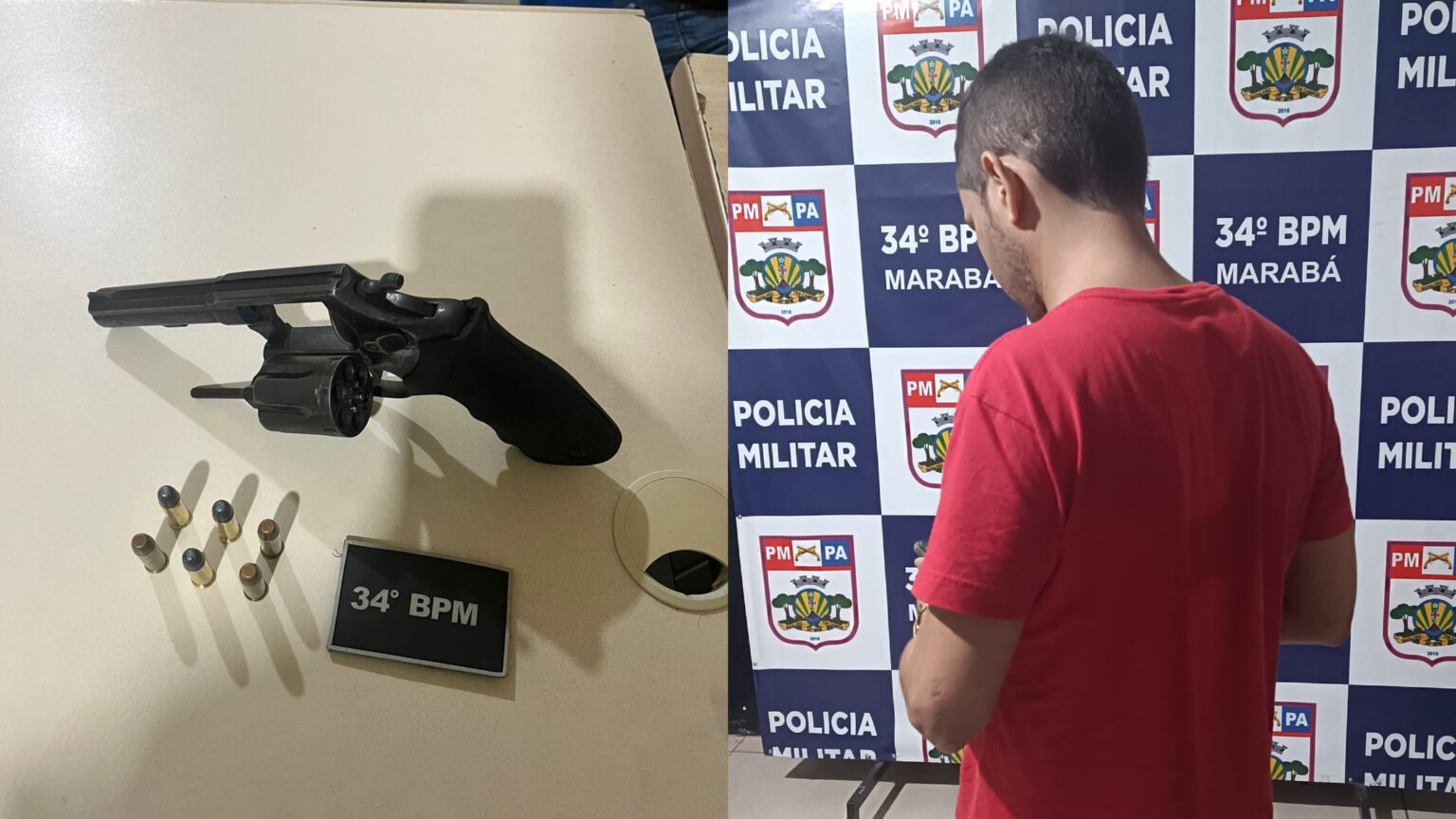 Homem é preso por porte ilegal de arma de fogo em bar no Bairro Liberdade