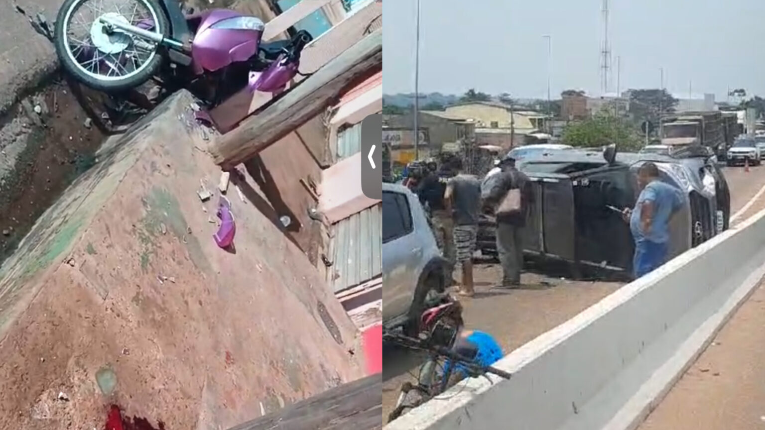 Série de acidentes de trânsito marca manhã de domingo em Marabá