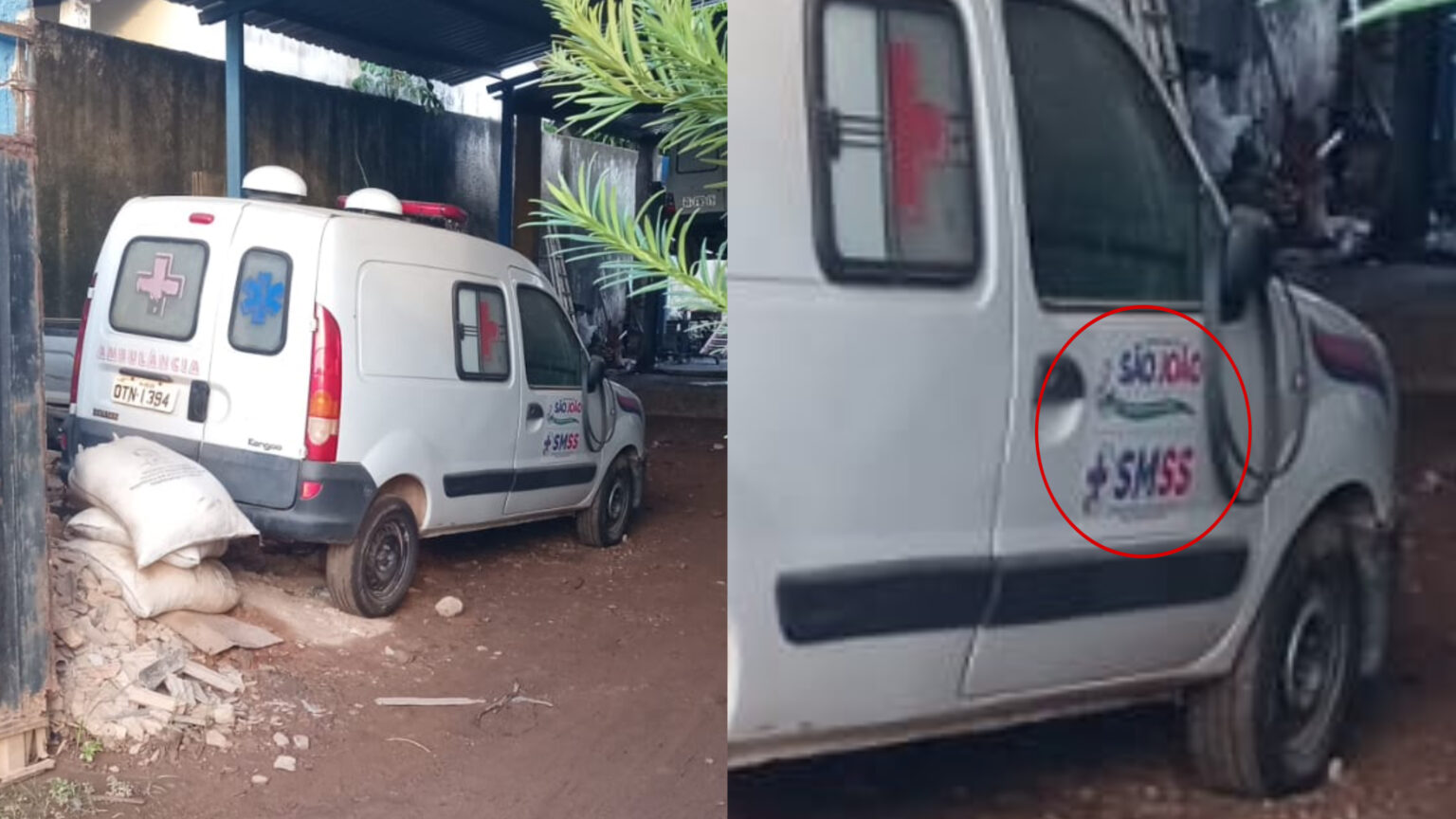 Prefeitura de São João do Araguaia abandona ambulância quebrada em Marabá