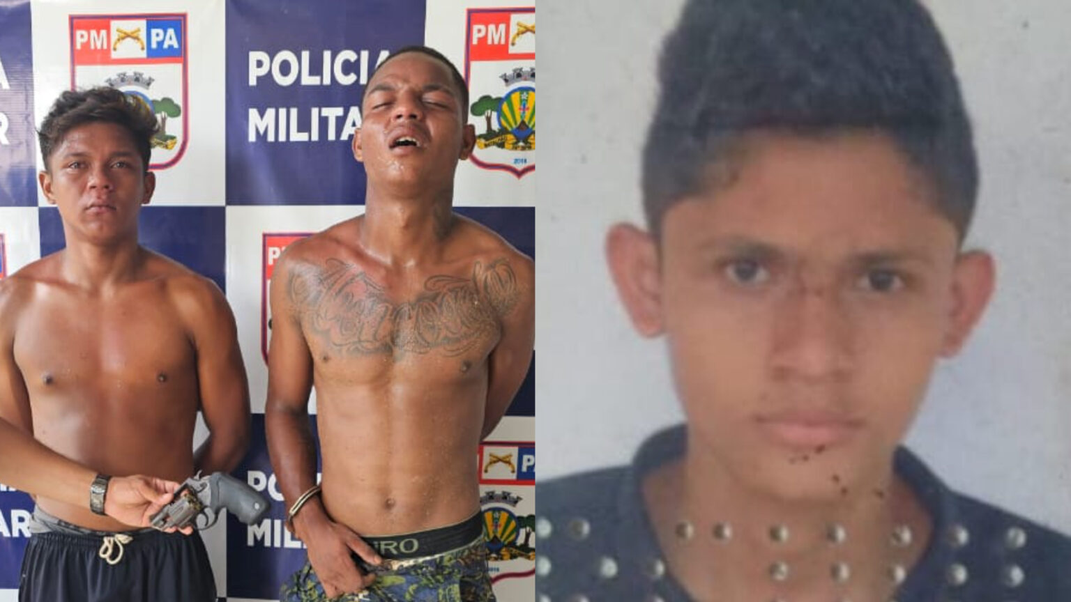 Vídeo: PM prende dupla suspeita de homicídio no Bairro Liberdade