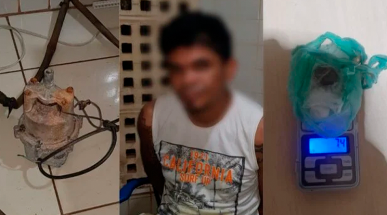 Ladrão de bomba é preso pela GMP no Pará