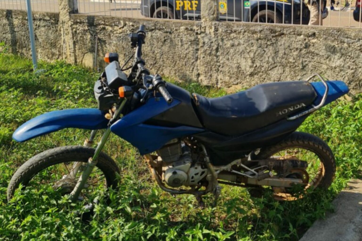 PRF apreende motocicleta adulterada em Marabá
