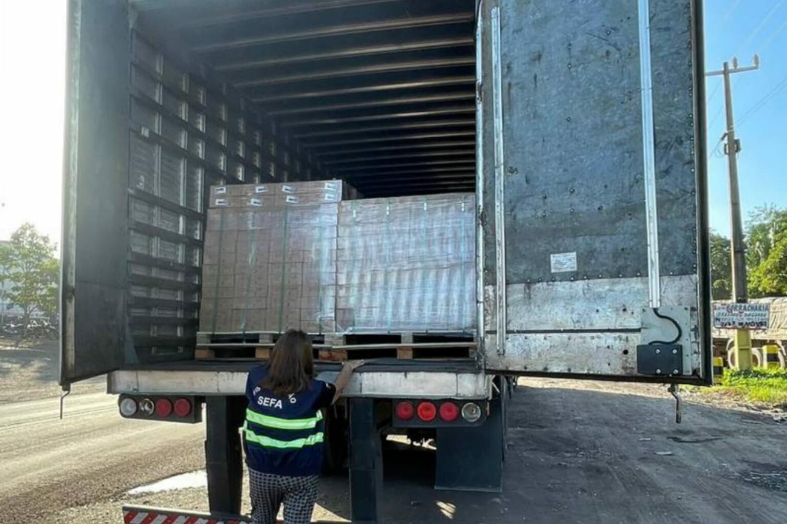 Sefa apreende carga com mais de 52 mil itens em São João do Araguaia
