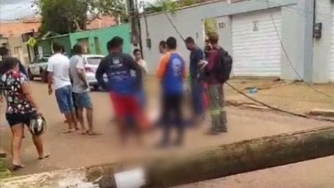 Motociclista grávida é atingida por poste enquanto pilotava em Altamira