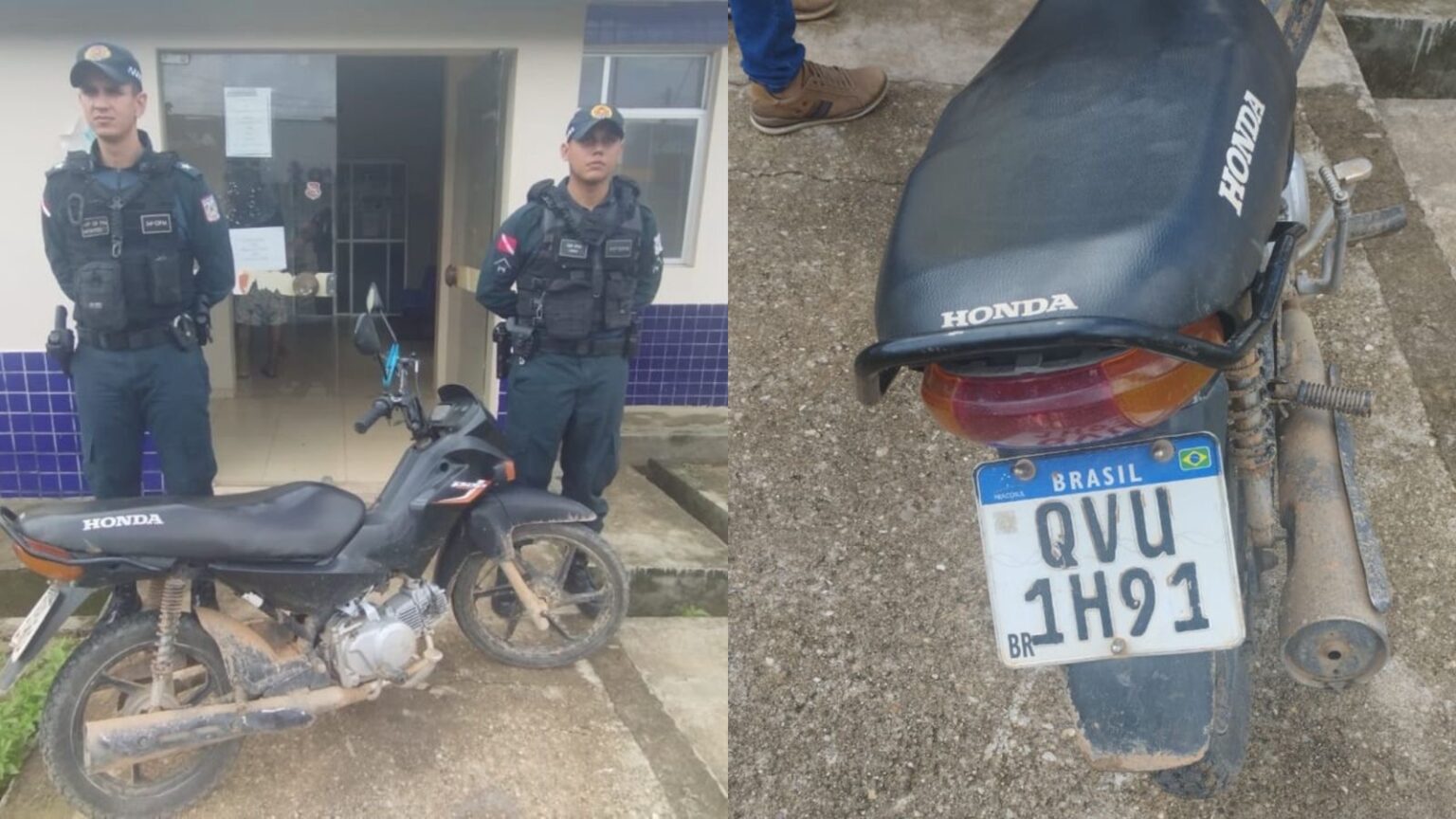 Polícia Militar recupera moto com registro de furto em Itupiranga