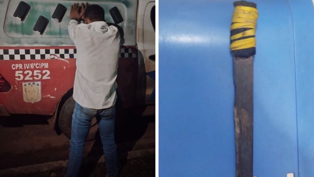 Homem é preso por ameaçar pai e irmão com faca em Tailândia
