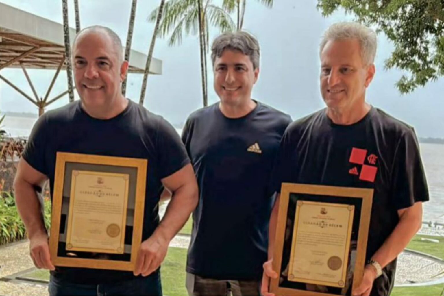 Presidente e vice do Flamengo recebem título de Cidadão Honorário de Belém