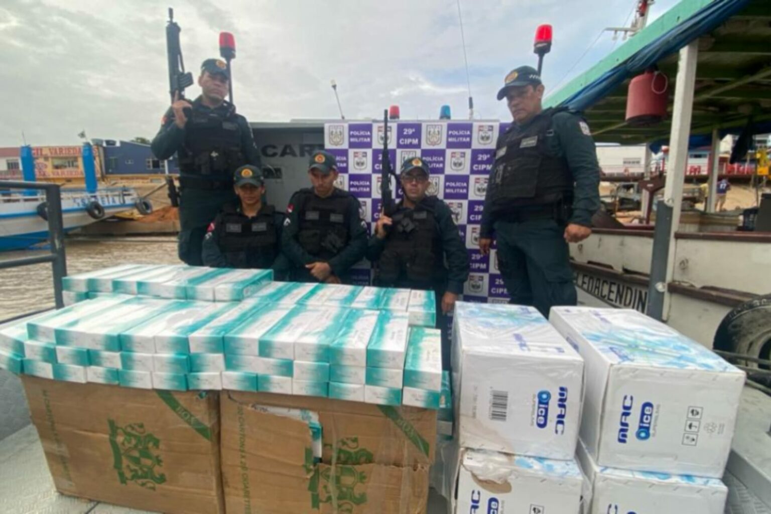 PM apreende 550 maços de cigarro sem nota fiscal no Pará