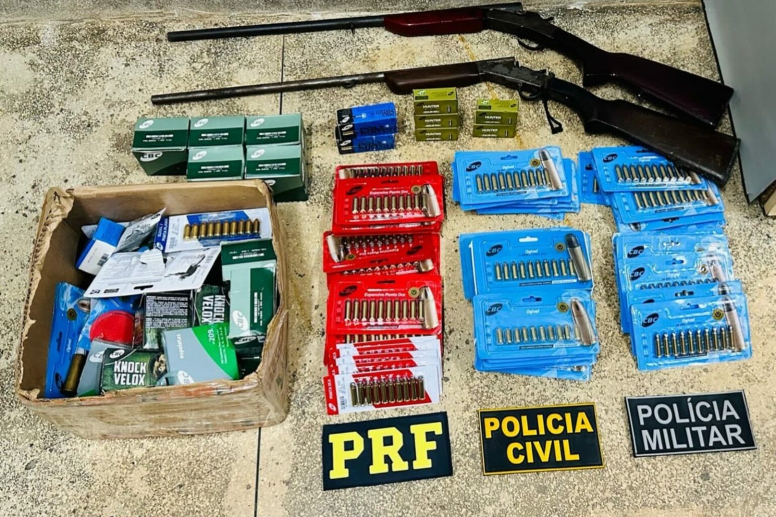 Ação integrada resulta na apreensão de armas de fogo e munições em Itaituba