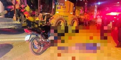 Motociclista morre ao colidir com maquinário no Pará