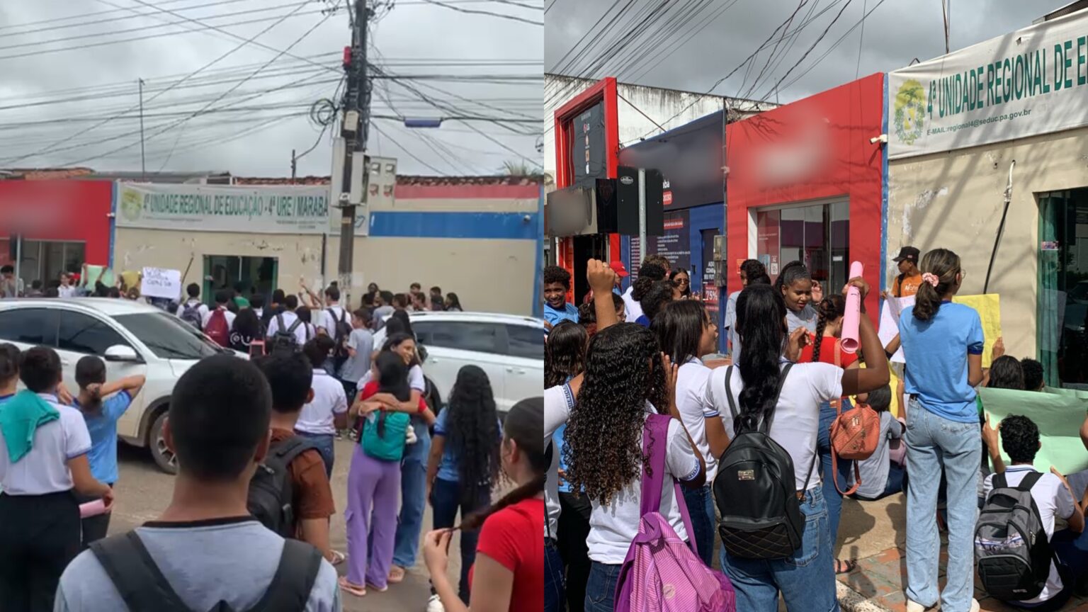 VÍDEO: Alunos protestam contra descaso na educação pública estadual em Marabá