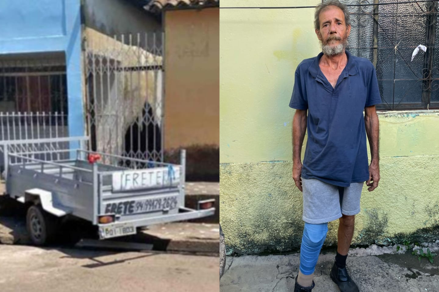 Mobilização nas redes sociais encontra “carreta reboque” de deficiente físico em Marabá