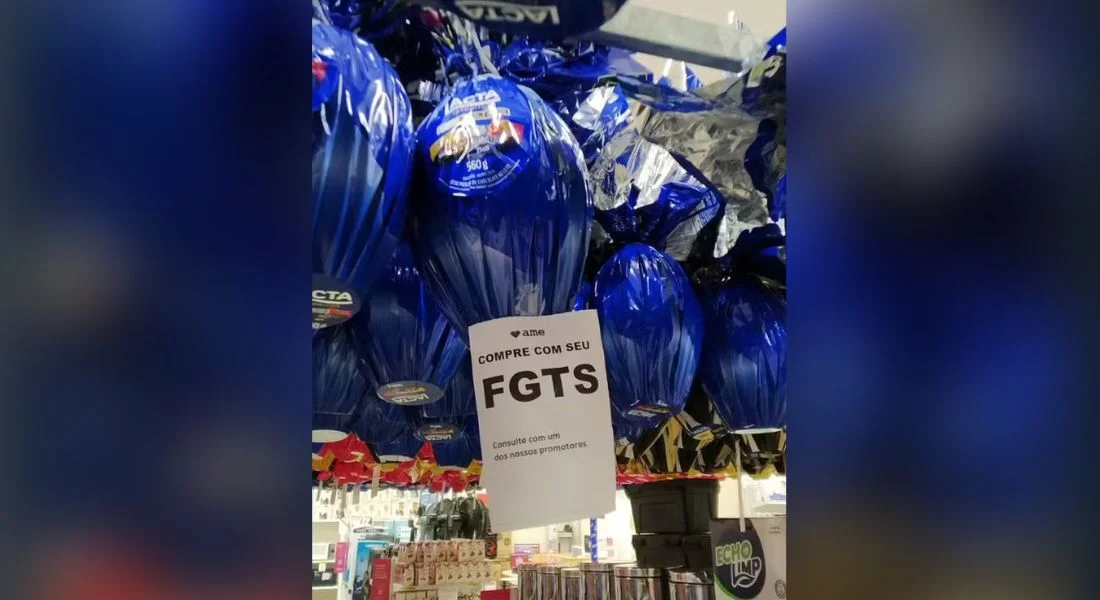 Americanas sugere uso do FGTS para comprar chocolate