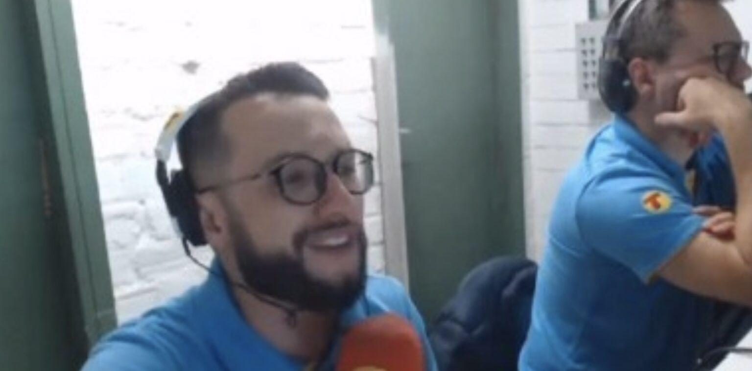 VÍDEO: Jornalista do Paraná ofende Águia de Marabá durante transmissão de partida
