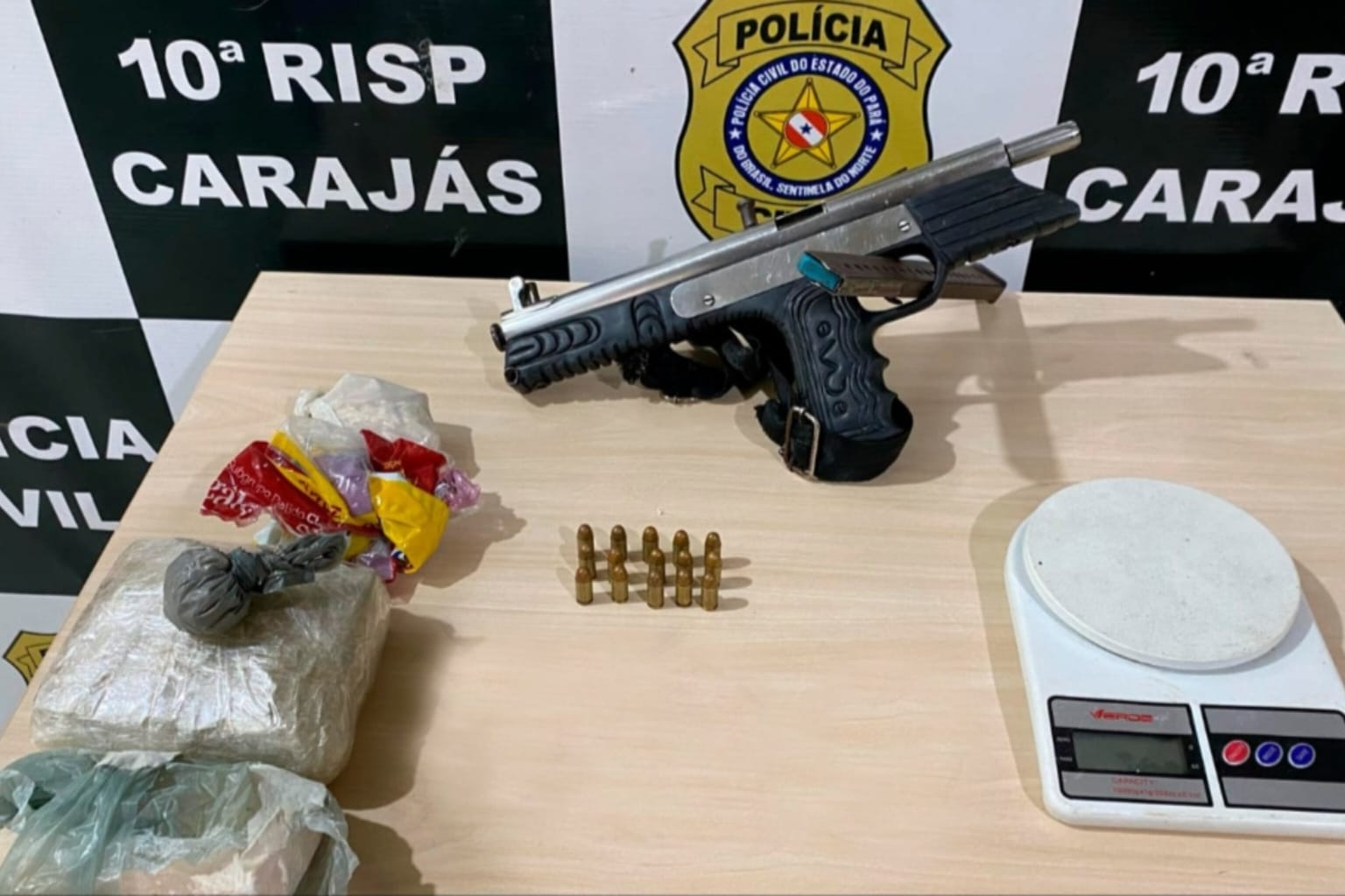 Trio é preso com drogas e arma de fogo em Marabá