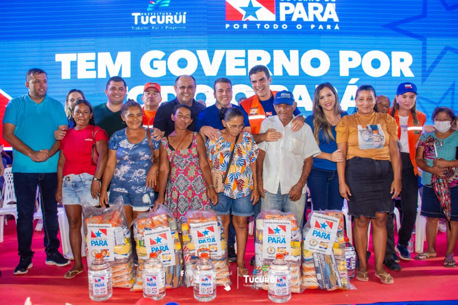 Governo do Pará entrega 1000 cestas de ajuda humanitária em Tucuruí