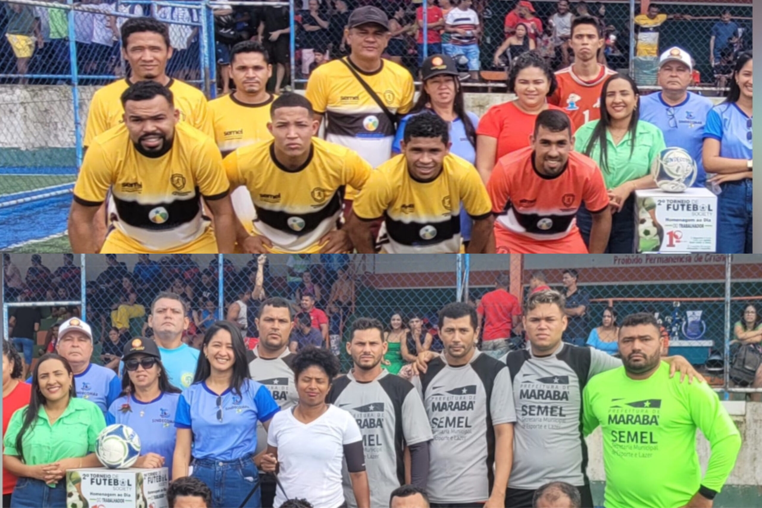 Sindecomar premia equipes ganhadoras no 2º Torneio do Trabalhador em Marabá