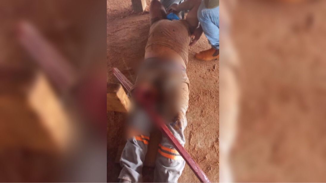 Homem tem parte da perna dilacerada em acidente de trabalho em Ulianópolis