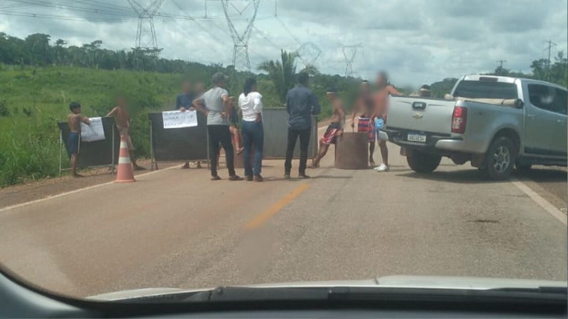 Indígenas protestam e causam bloqueio na PA-150 em Marabá