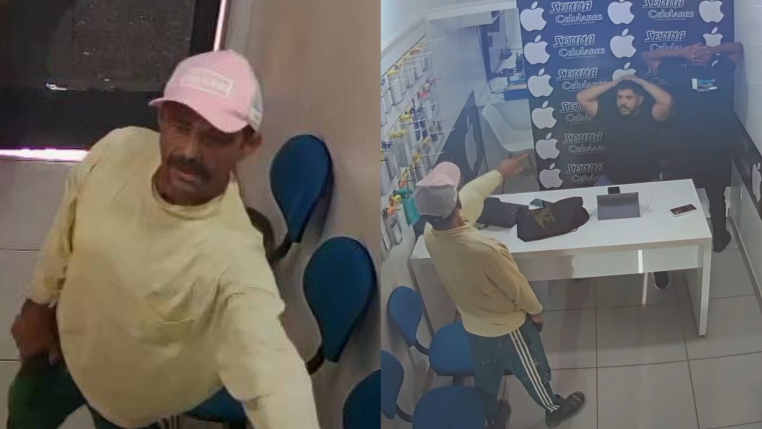 VÍDEO: Bandido armado rende funcionários e assalta assistência técnica em Marabá