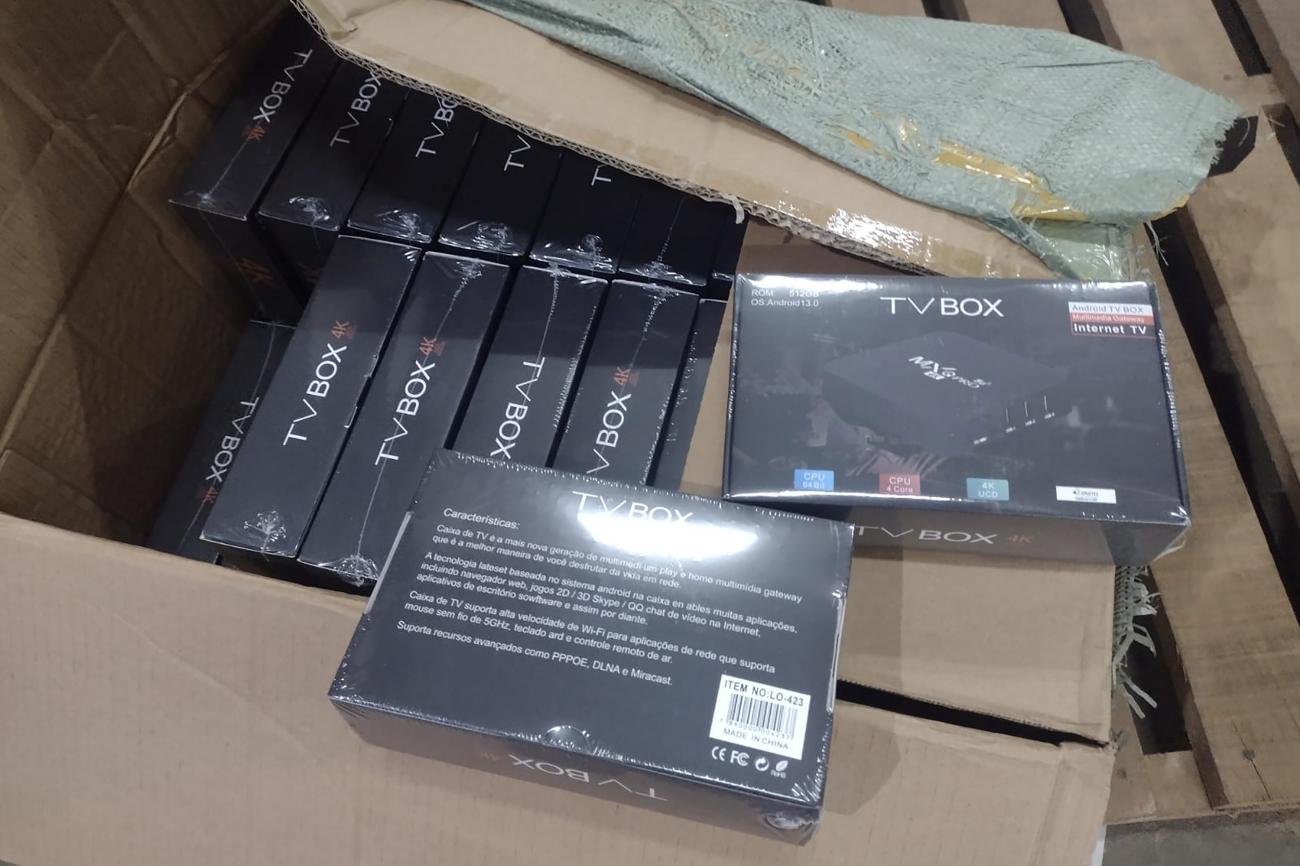 Sefa apreende 1.560 aparelhos de TV Box em Dom Eliseu