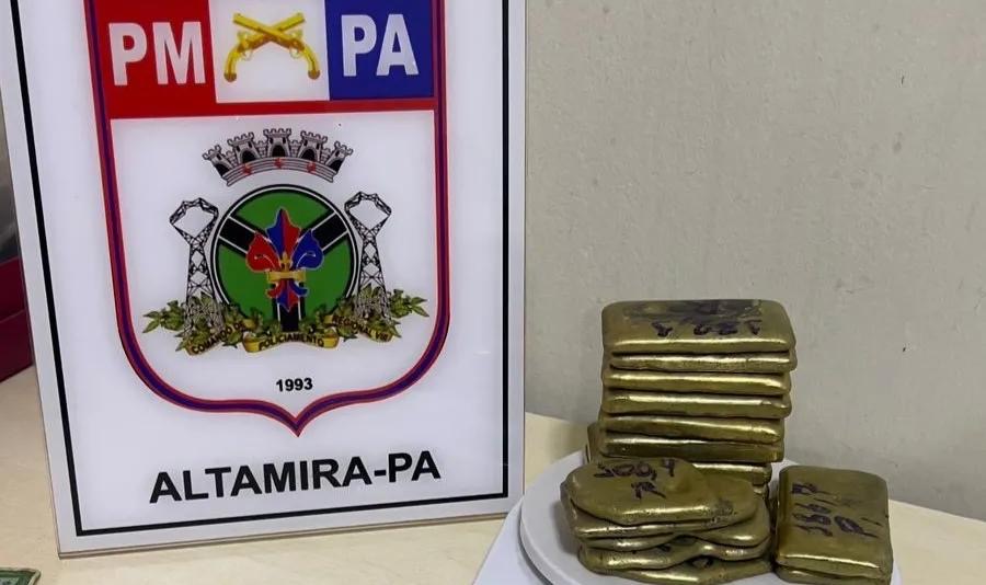 Polícia Militar aborda homem com ouro falso em Altamira