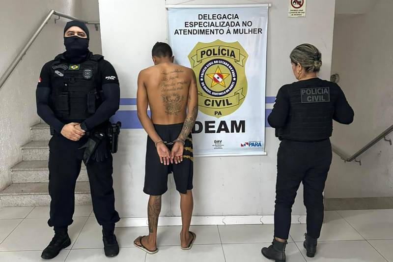 PC prende homem por agredir esposa grávida, na frente da filha no Pará