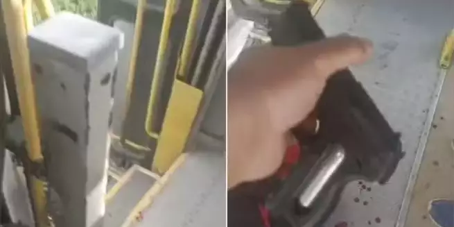 Policial reage a assalto em ônibus e mata dois criminosos