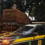 PRF apreende 34 m³ de madeira ilegal em São Domingos do Araguaia