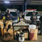 PRF e PM apreendem drogas escondidas em eletrodomésticos em Santarém