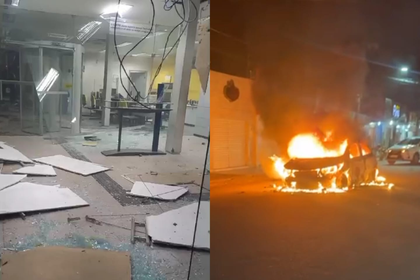 Bandidos fazem reféns e explodem agências bancárias no Maranhão