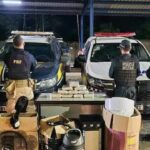 PRF e PM apreendem 11 kg de skunk escondidos em eletrodomésticos no Pará