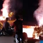 Vídeo: fio de alta tensão arrebenta e causa incêndio em residência no Pará