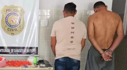 Dupla suspeita de tráfico de drogas é presa no Pará