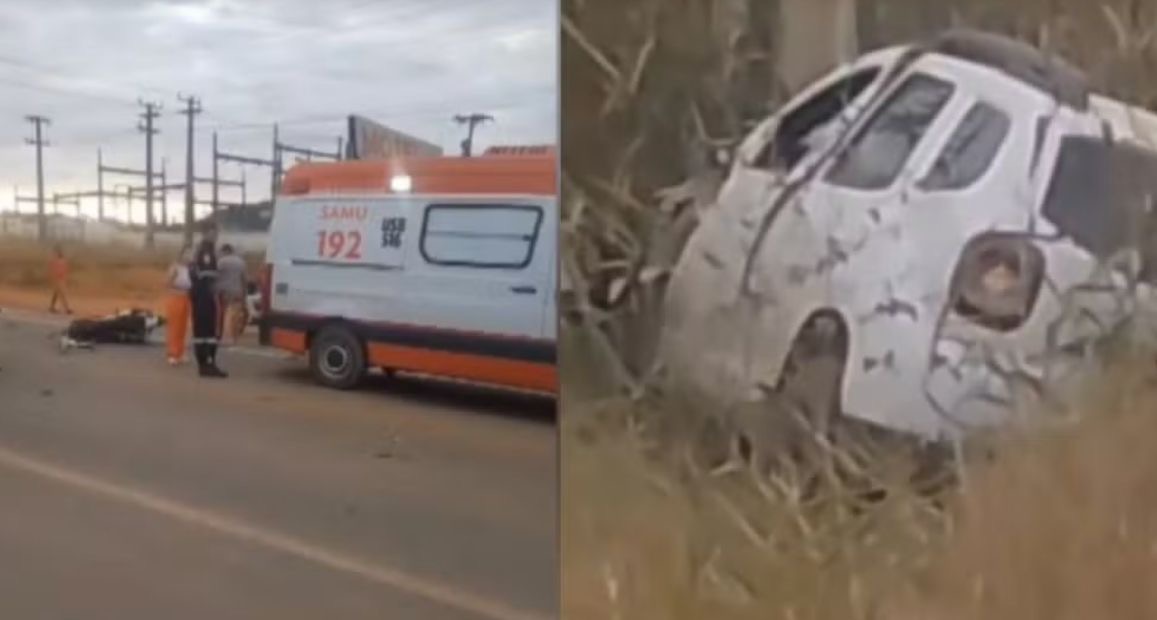 Motociclista morre e outras duas pessoas ficam feridas em acidente em Tucumã