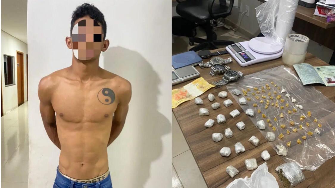 PM prende suspeito de tráfico de drogas em Parauapebas